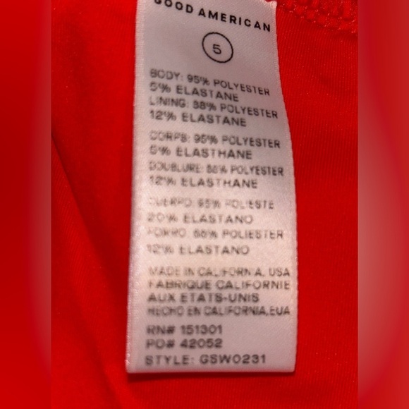 Good American Women Always Fit Cover Up‎ Red Mini Skirt Size 2XL/3XL Swim Beach - Picture 3 of 7